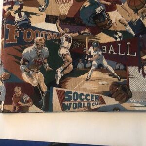 ManCave: A Wall Tapestry for Him basketball 🏀 🎾 🏒 ⚽️ 🏈